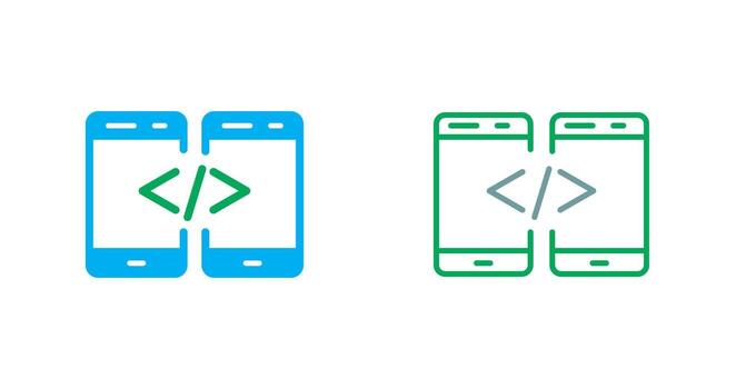 código icono diseño vector