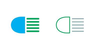 Headlight Icon Design vector