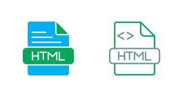 HTML Icon Design vector