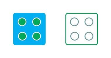 Dice Icon Design vector