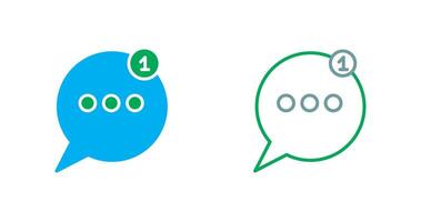 Message Bubbles Icon Design vector