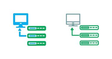 diseño de icono de base de datos vector