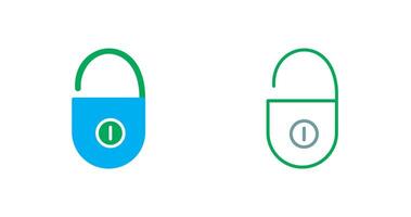 Unlocked Icon Design vector