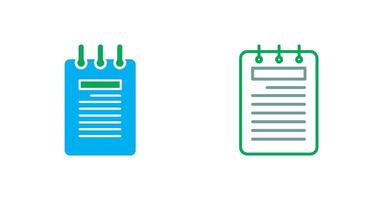 Notepad Icon Design vector