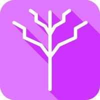 árbol con No hojas icono vector