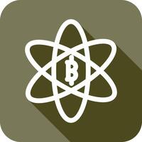 bitcoin Ciencias icono vector