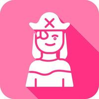 Female Pirate Icon vector