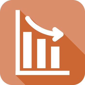 Decrease Icon Design vector