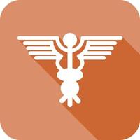 caduceo icono diseño vector