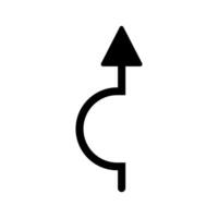 flecha señalando arriba icono vector