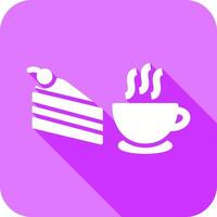 icono de café servido vector