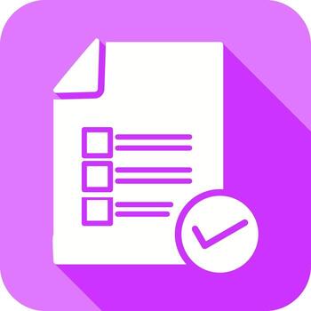 Valid Document Icon vector