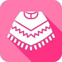 Poncho Icon Design vector