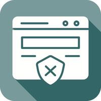 Unprotected Website Icon vector