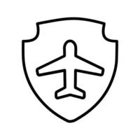 Travel Insurance Icon Design vector