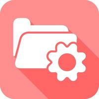 Preferences Folder Icon Design vector