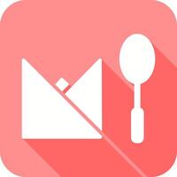 Spoon and Napkin Icon vector