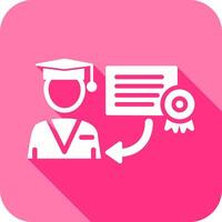 Receiving Degree Icon vector