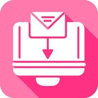 Mail Upload Icon vector