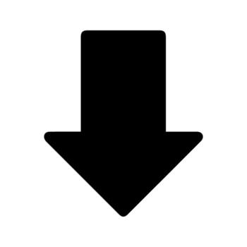 Down Icon Design vector