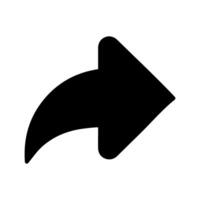 Right Back Arrow Icon vector