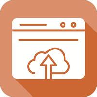 Upload Web Icon vector
