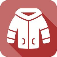 invierno chaqueta icono vector