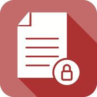 Private Document Icon vector