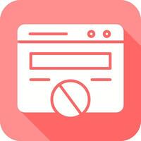Block Website Icon vector