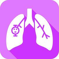 Lung Cancer Icon Design vector