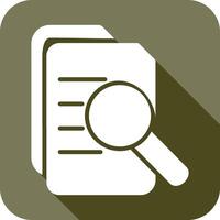 Magnifier Document Icon Design vector