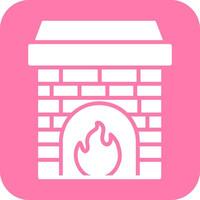 Fireplace Icon Design vector