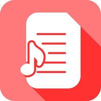 Audio Document Icon Design vector