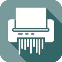 Paper Shredder Icon Design vector