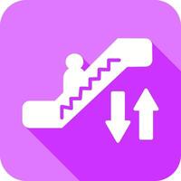 diseño de icono de escalera mecánica vector