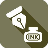 Ink and Pen Icon vector