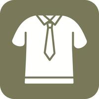 camisa y Corbata icono diseño vector