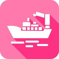 Cargo Ship II Icon Design vector