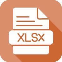 XLSX Icon Design vector