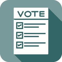 Ballot Paper Icon Design vector