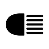 Headlight Icon Design vector