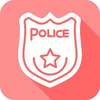 Police Badge I Icon Design vector