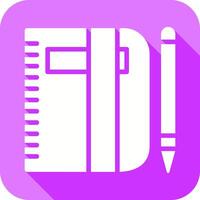 Pencil and Book Icon vector