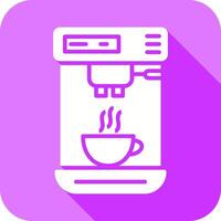 maquina de cafe i icono vector