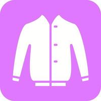 Stylish Jacket Icon Design vector