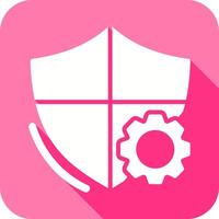 Shield Settings Icon Design vector