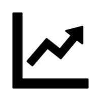 Graph Up Icon vector