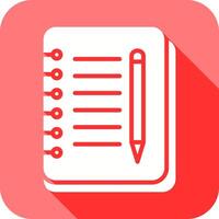 Notebook And Pen Icon Design vector