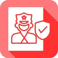 Cinema Security Guard Icon Design vector