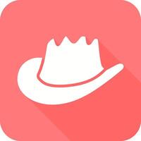 icono de sombrero de vaquero vector